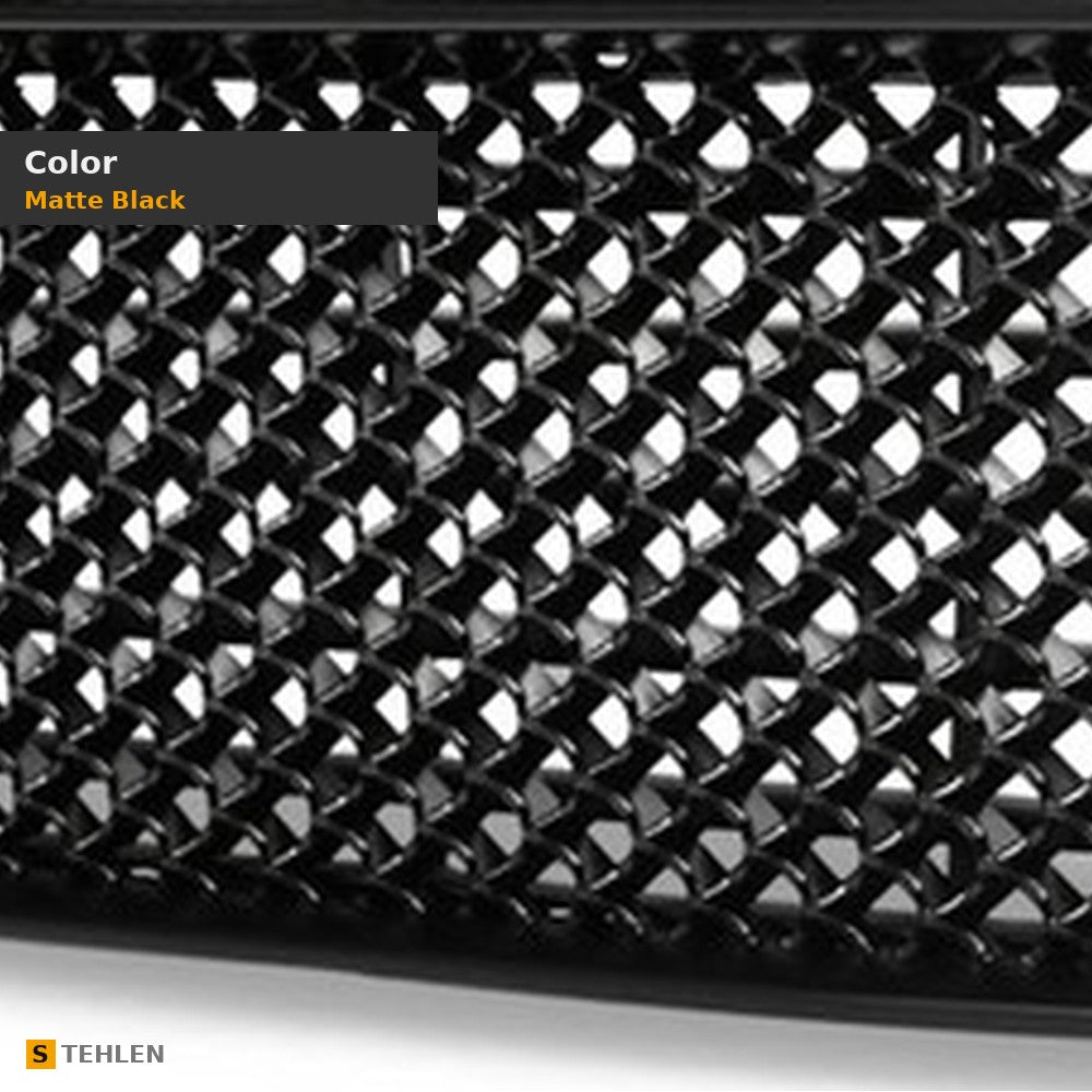 2006-2013 Chevrolet Impala & 2006-2007 Monte Carlo Mesh Front Grille — Matte Black — detail