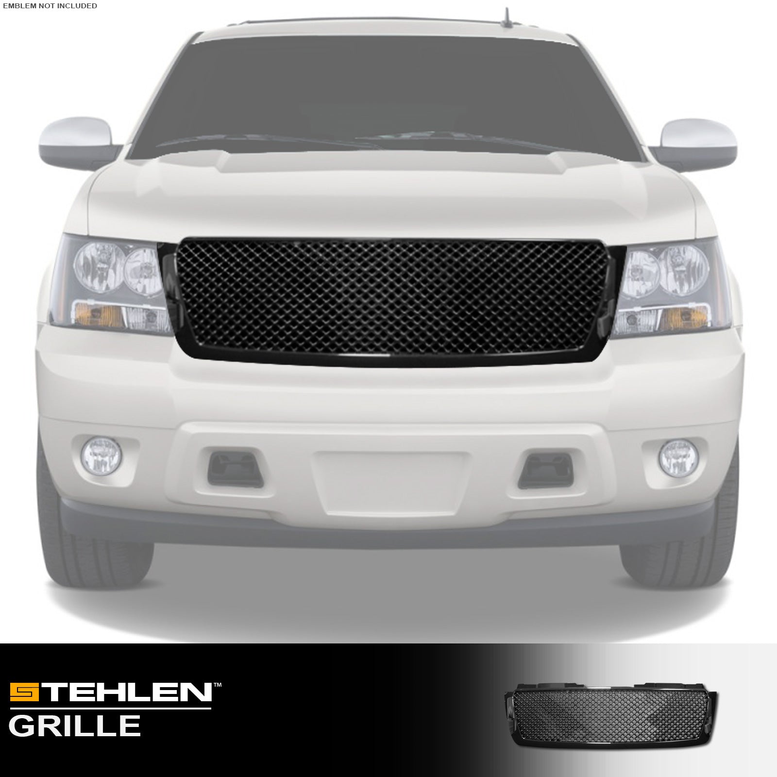 2007-2014 Chevrolet Tahoe/Suburban/Avalanche Front Grille - Black