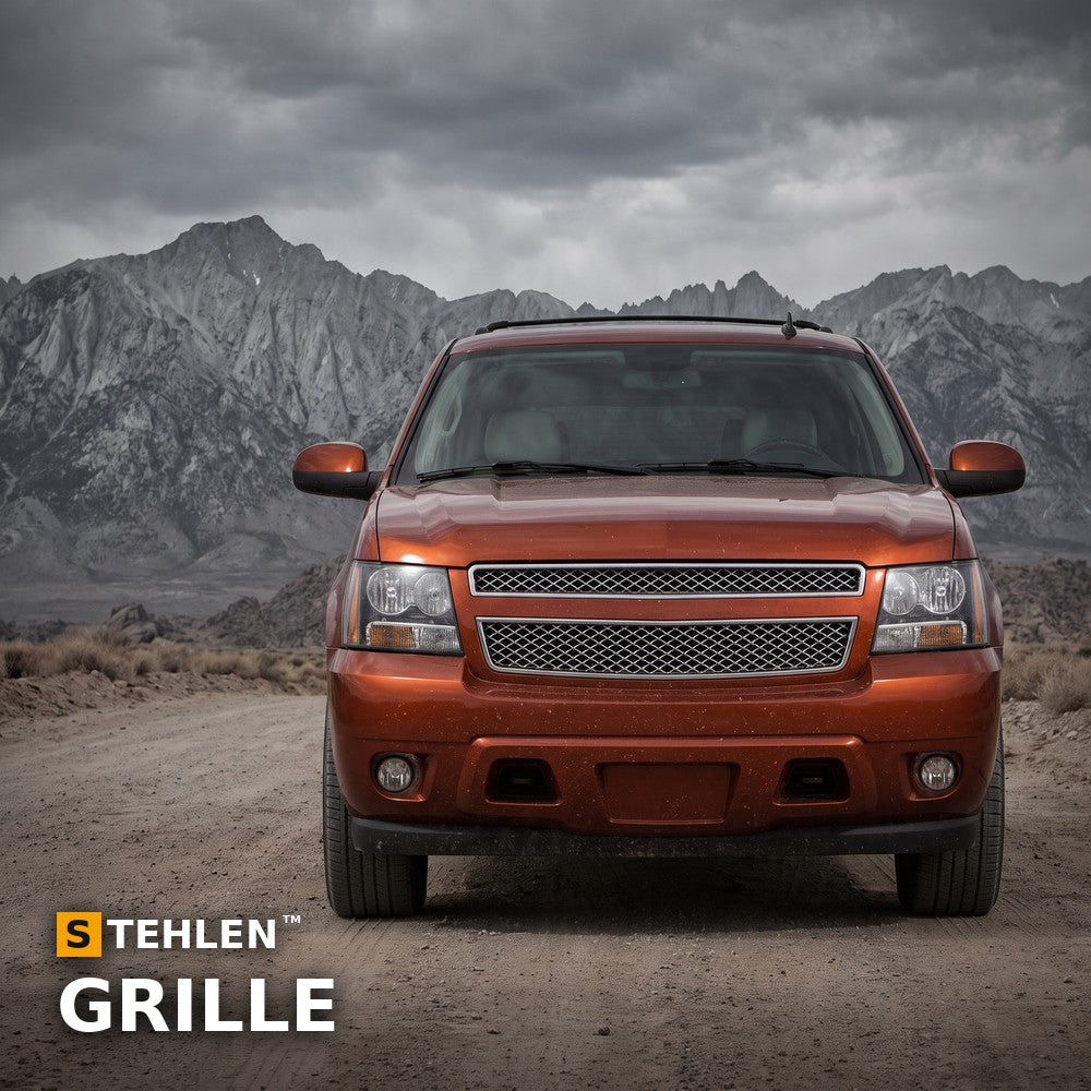 2007-2014 Chevrolet Tahoe/Suburban & Avalanche Mesh Front Grille — Chrome — installed