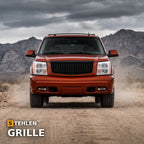 2002-2006 Cadillac Escalade Vertical Front Grille — Black — installed