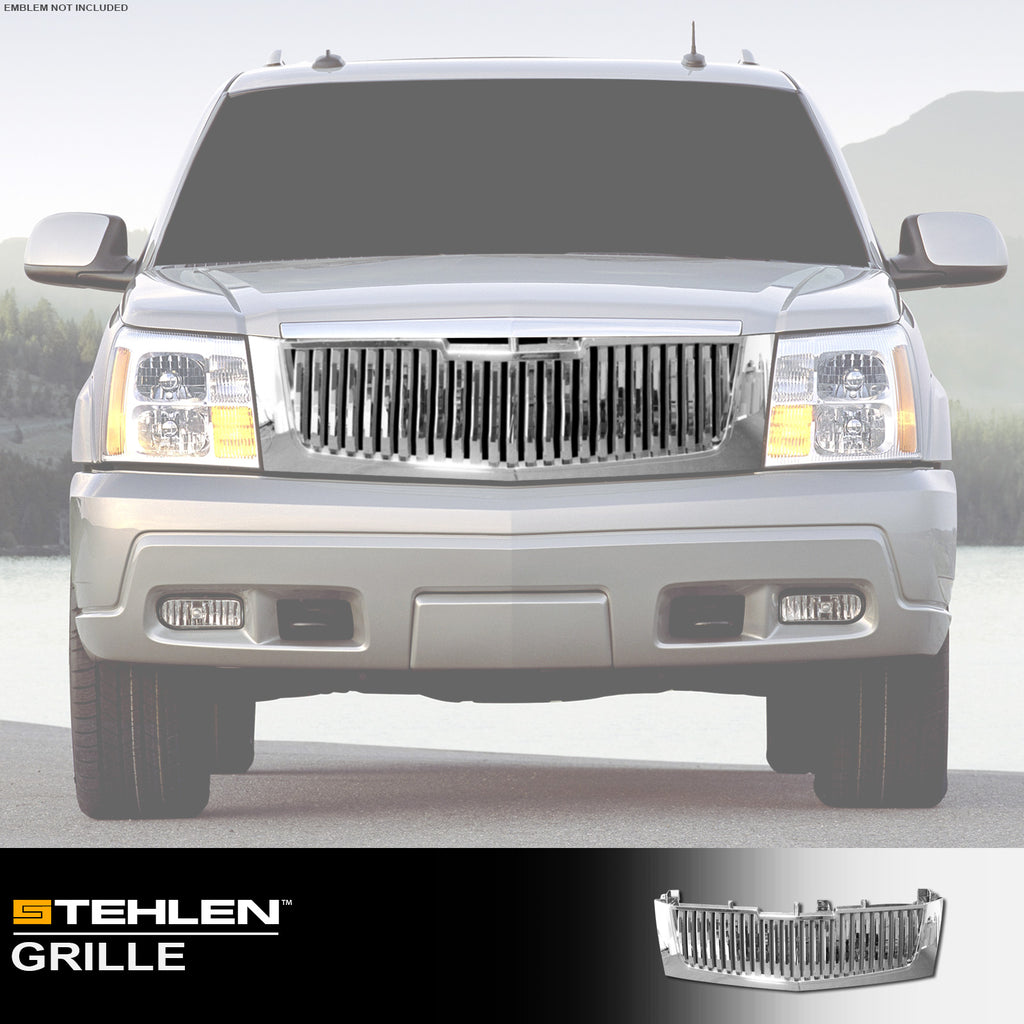 02-06 Cadillac Escalade Front Grille - Chrome Mesh Style