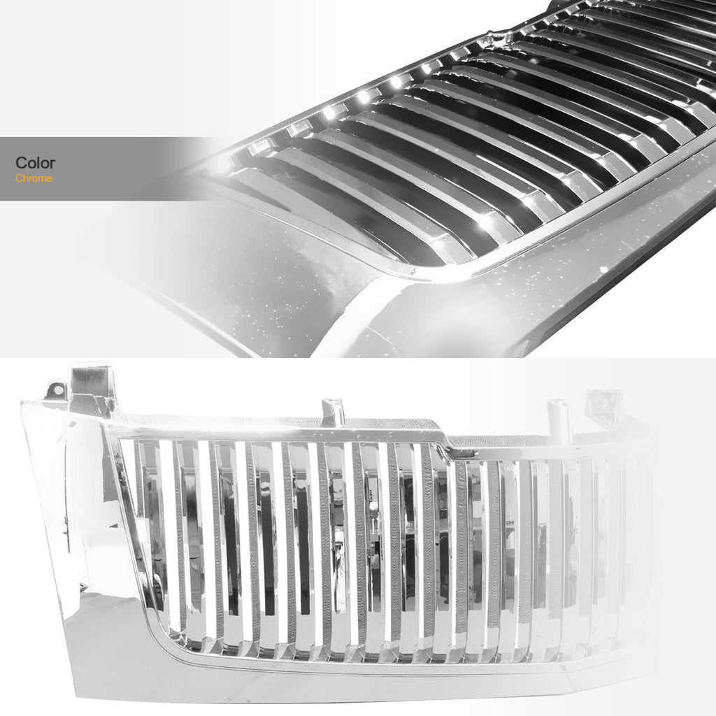 02-06 Cadillac Escalade Front Grille - Chrome Mesh Style