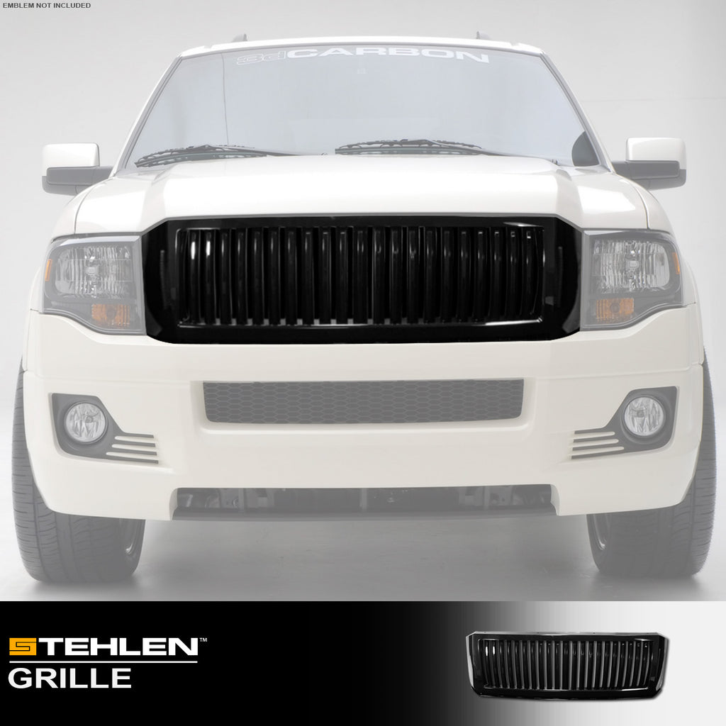 2007-2014 Ford Expedition Vertical Front Grille - Black