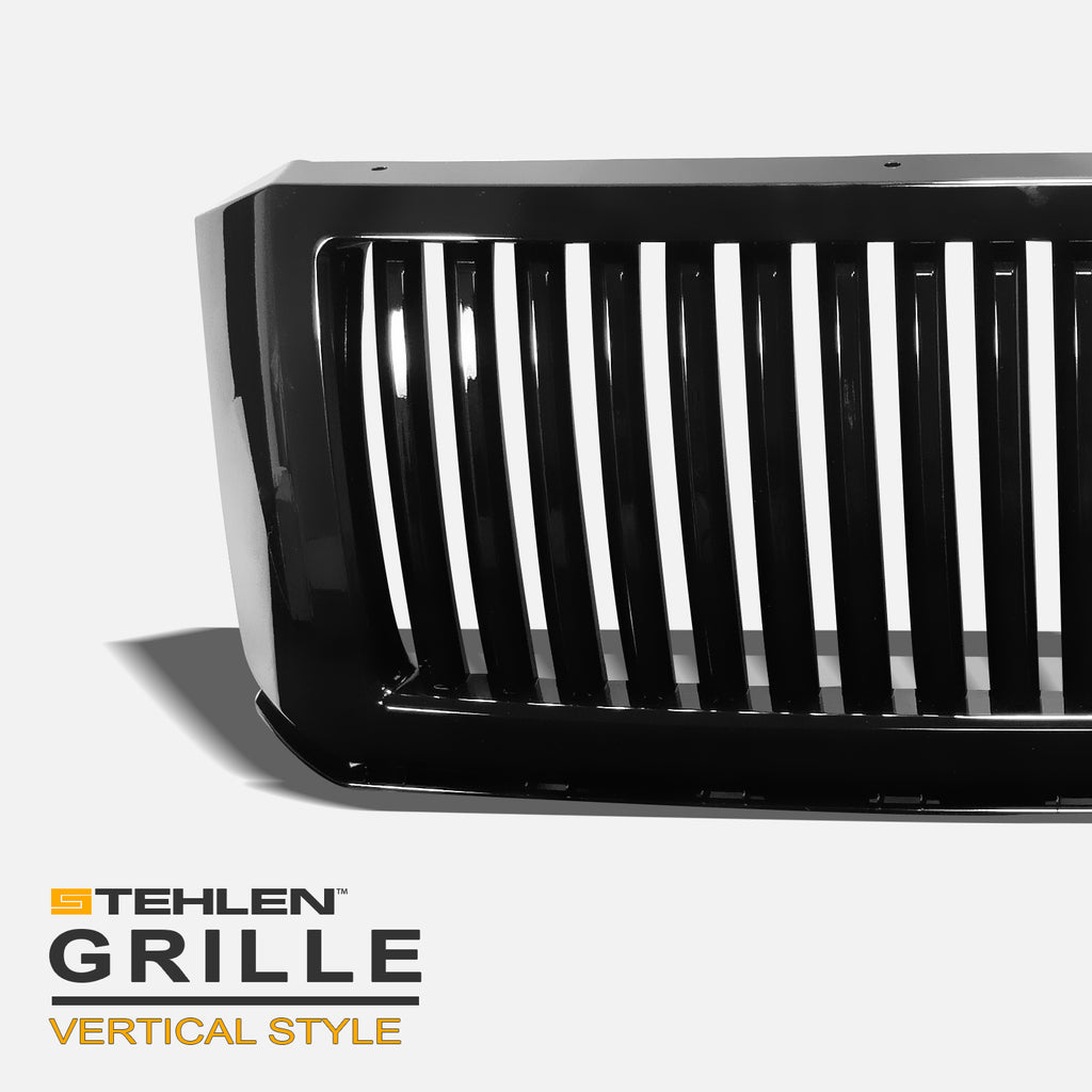 2007-2014 Ford Expedition Vertical Front Grille - Black