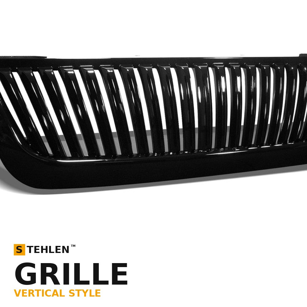 2002-2005 Ford Explorer Vertical Front Grille — Black