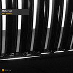 2002-2005 Ford Explorer Vertical Front Grille — Black — detail