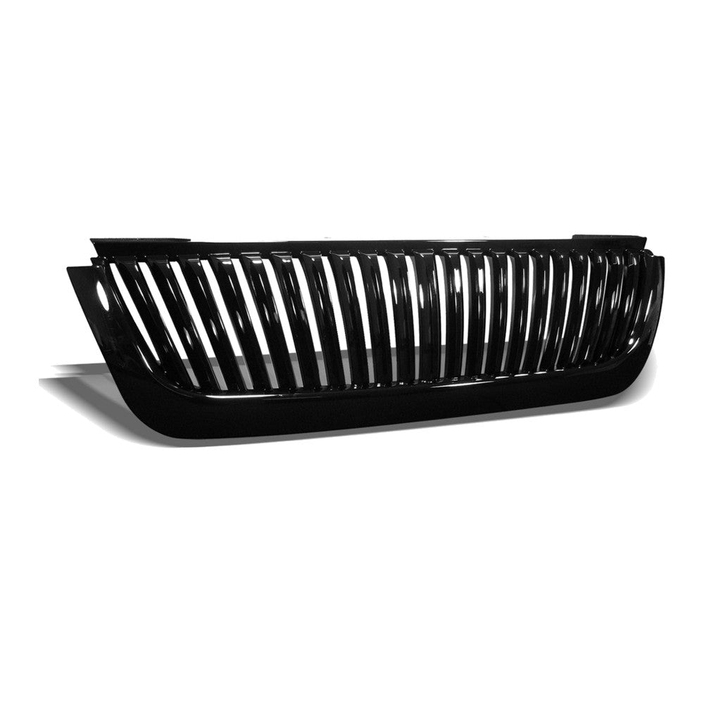 2002-2005 Ford Explorer Vertical Front Grille — Black — product view