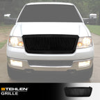 2004-2008 Ford F-150 Front Grille - Vertical Style Matte Black