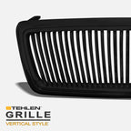 2004-2008 Ford F-150 Front Grille - Vertical Style Matte Black