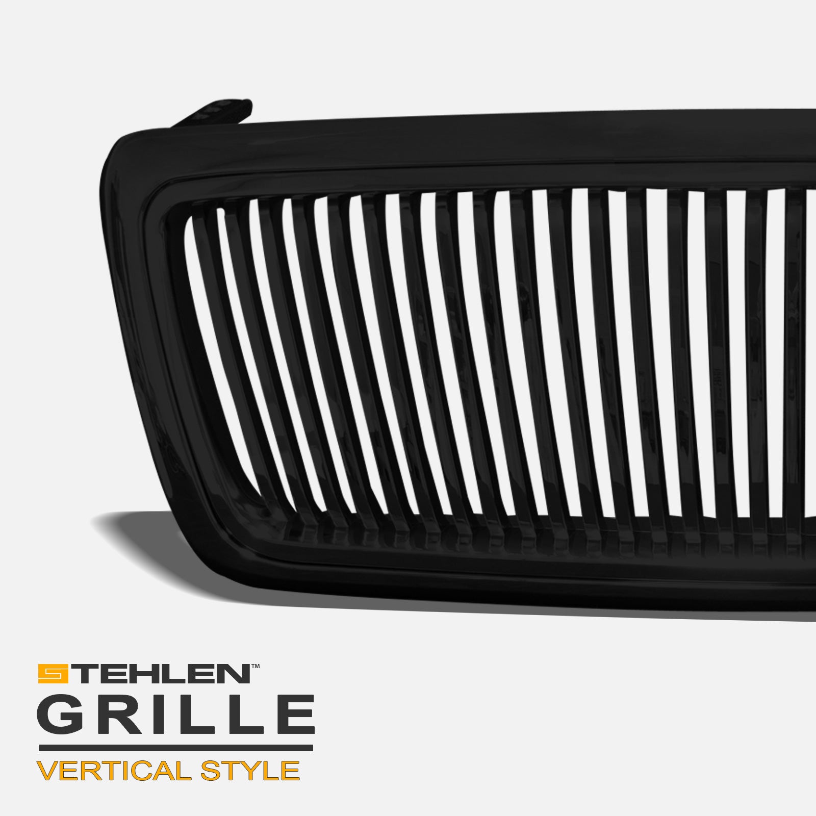 2004-2008 Ford F-150 Front Grille - Vertical Style Matte Black