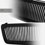 2004-2008 Ford F-150 Front Grille - Vertical Style Matte Black
