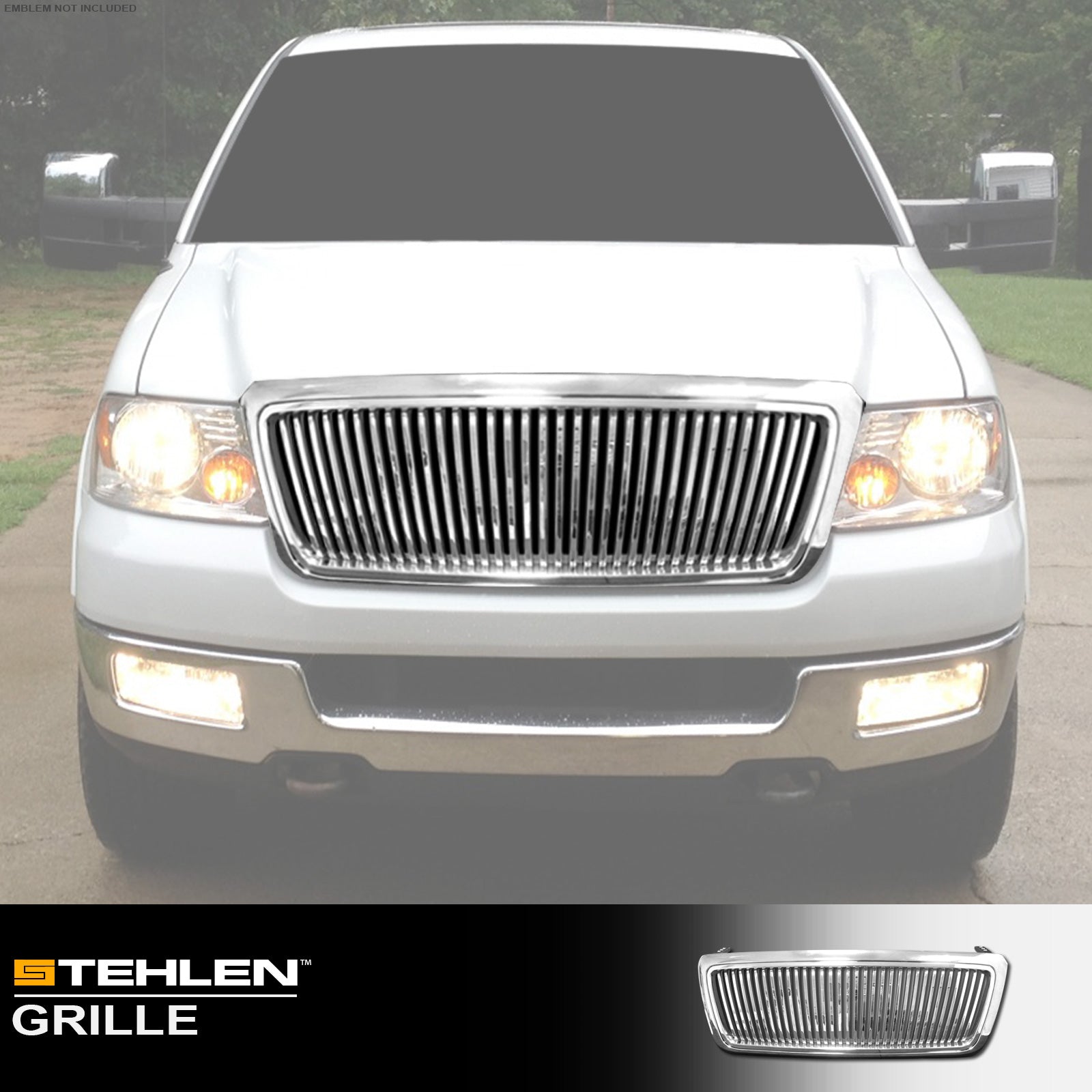 2004-2008 Ford F-150 Front Grille Chrome Vertical Style