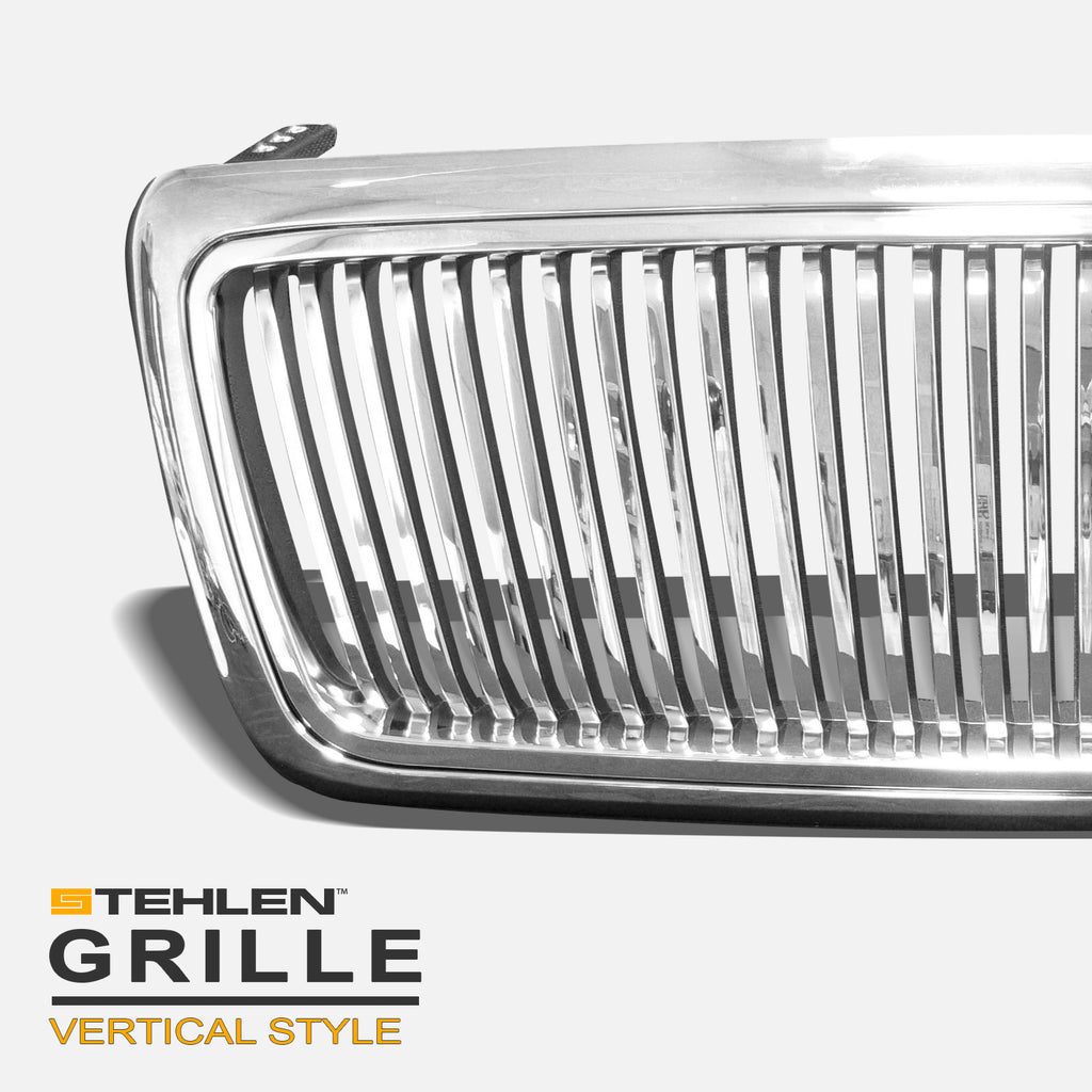 2004-2008 Ford F-150 Front Grille Chrome Vertical Style