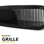2005-2007 Ford F-250/F-350 Super Duty & 2005 Excursion Vertical Front Grille — Black