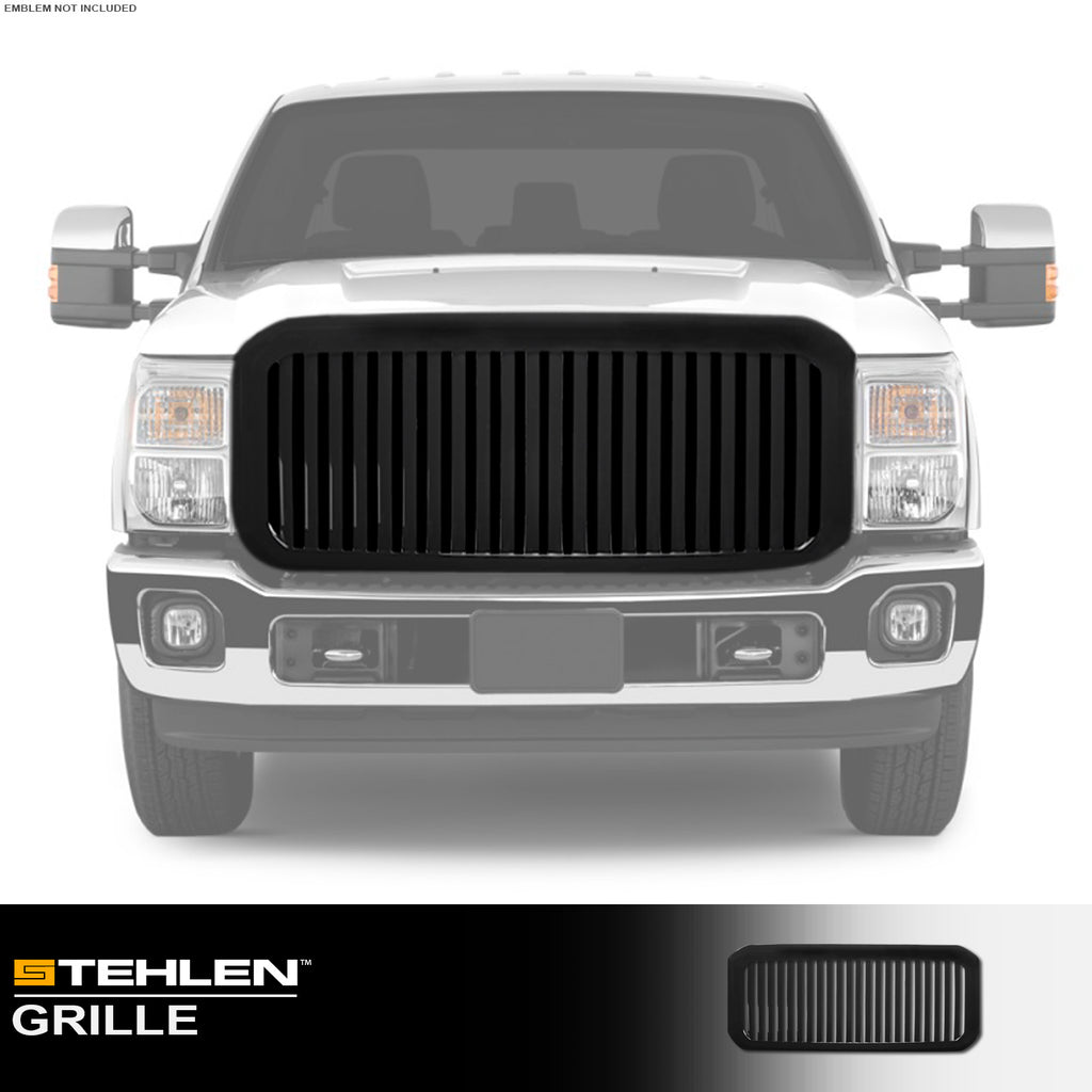 2011-2016 Ford F-250 F-350 Super Duty Front Grille - Matte Black