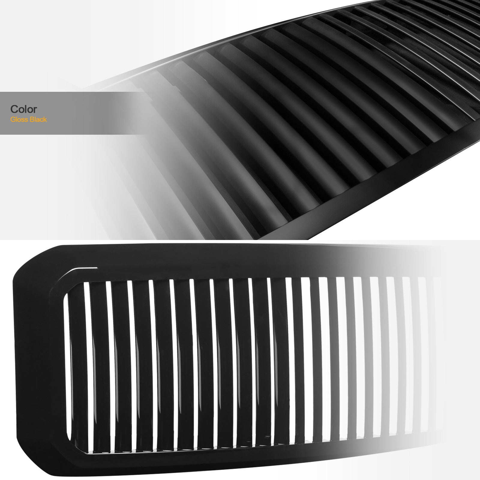 2011-2016 Ford F-250 F-350 Super Duty Front Grille - Matte Black
