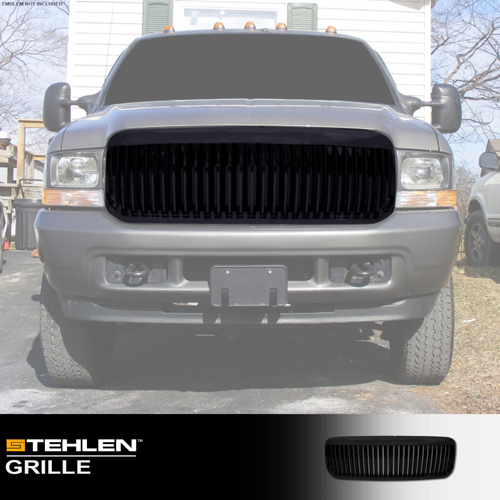 1999-2004 Ford Super Duty Excursion Front Grille - Black