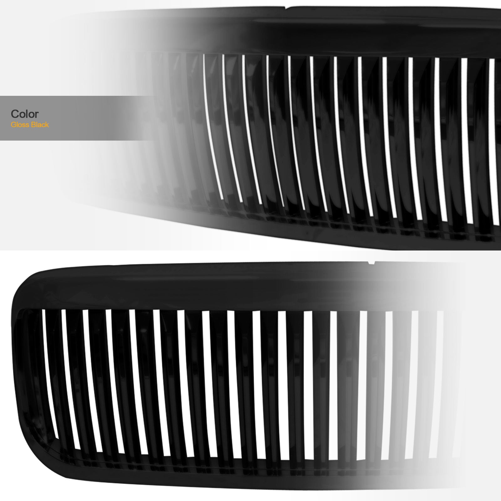 1999-2004 Ford Super Duty Excursion Front Grille - Black