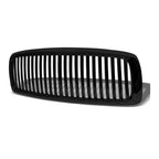 2002-2005 Dodge Ram 1500 & 2003-2005 Ram 2500/3500 Vertical Front Grille — Black — product view