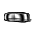 2006-2008 Dodge Ram 1500/2500/3500 Vertical Front Grille — Matte Black — product view
