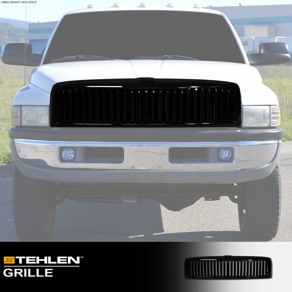1994-2002 Dodge Ram 1500 2500 3500 Front Grille - Black