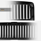 1994-2002 Dodge Ram 1500 2500 3500 Vertical Front Grille Matte Black
