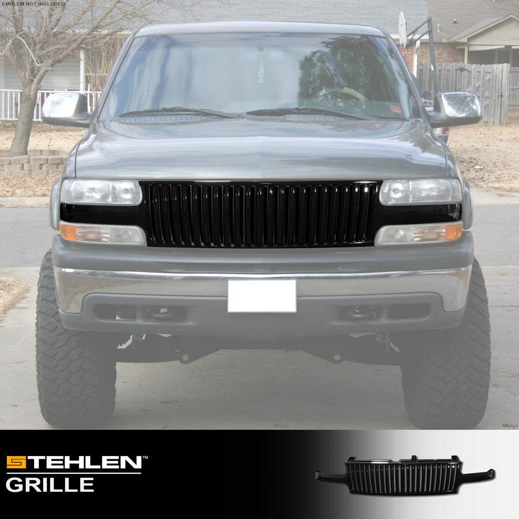1999-2006 Chevrolet Silverado Tahoe Suburban Front Grille - Black