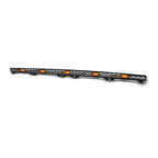 2014-2021 Toyota Tundra Hood Bulge Grille Insert w/ Amber LED Lights — Black — product view