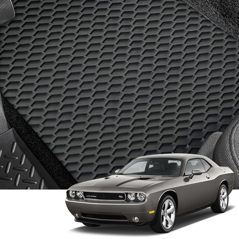 2011-2021 Dodge Challenger RWD All-Weather Floor Mats 4PC - Black