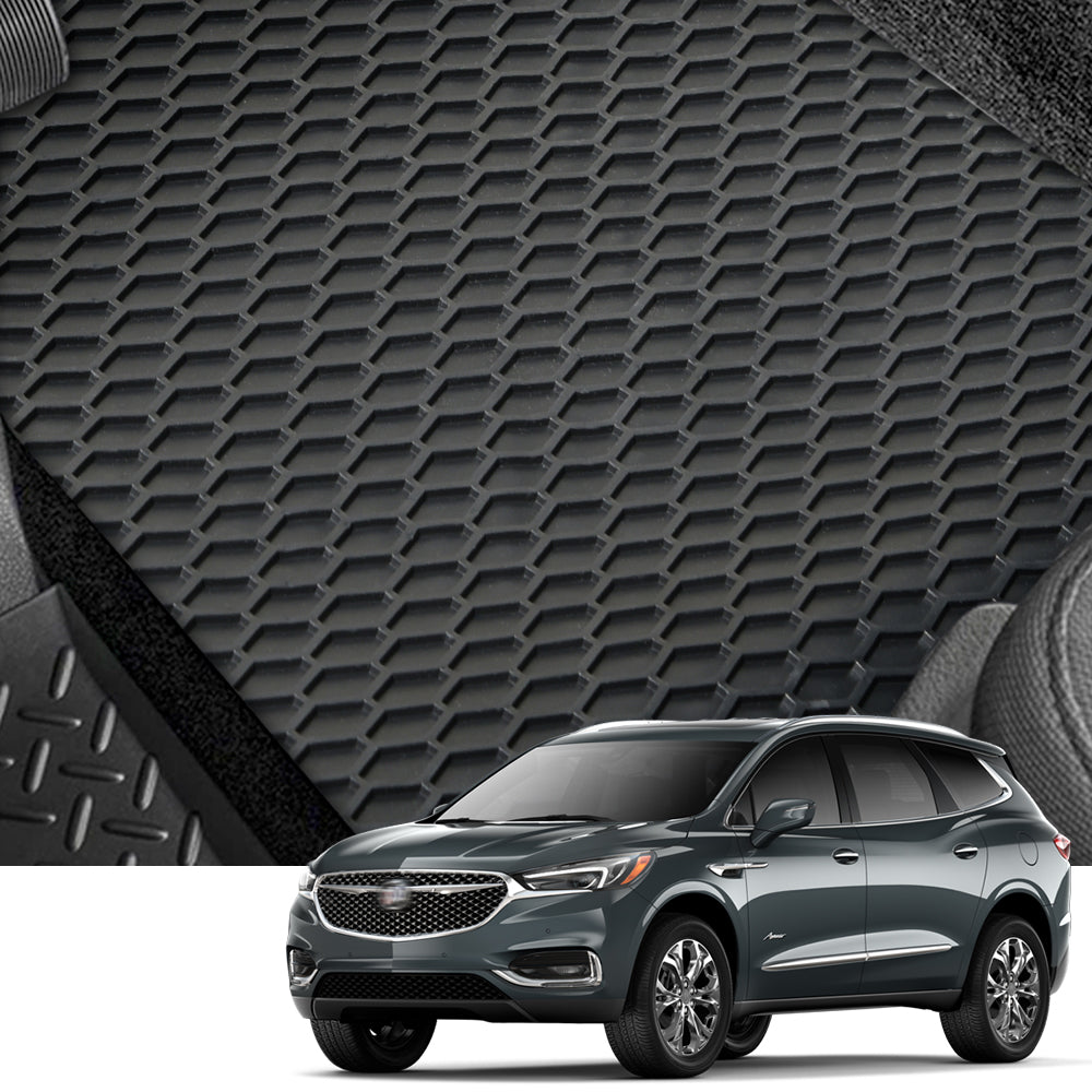2018-2021 Buick Enclave Custom Fit Rubber Floor Mats 4PC - Black