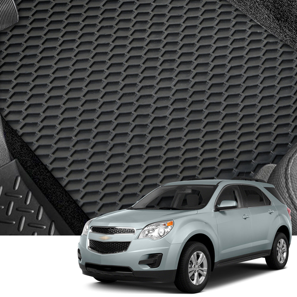 2010-2017 Chevrolet Equinox All Weather Rubber Floor Mats 3PC - Black