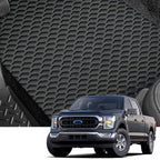 2015-2023 Ford F-150 Crew Cab All Weather Floor Mats 3PC Black
