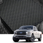 2015-2023 Ford F-150 Super Cab All Weather Floor Mats 3PC - Black