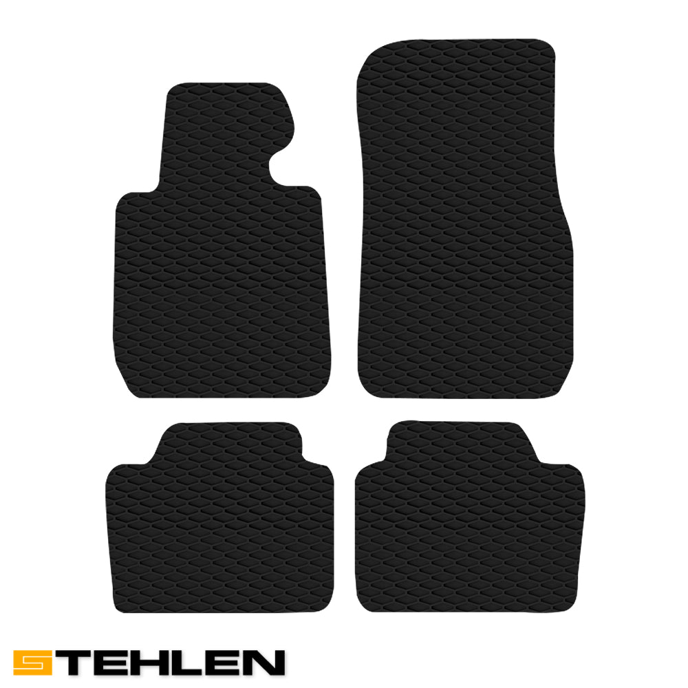 2012-2019 BMW 3 Series F30 All Weather Rubber Floor Mats 4PC - Black