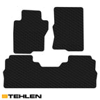 2022-2023 Nissan Frontier Crew Cab Rubber Floor Mats 3PC - Black