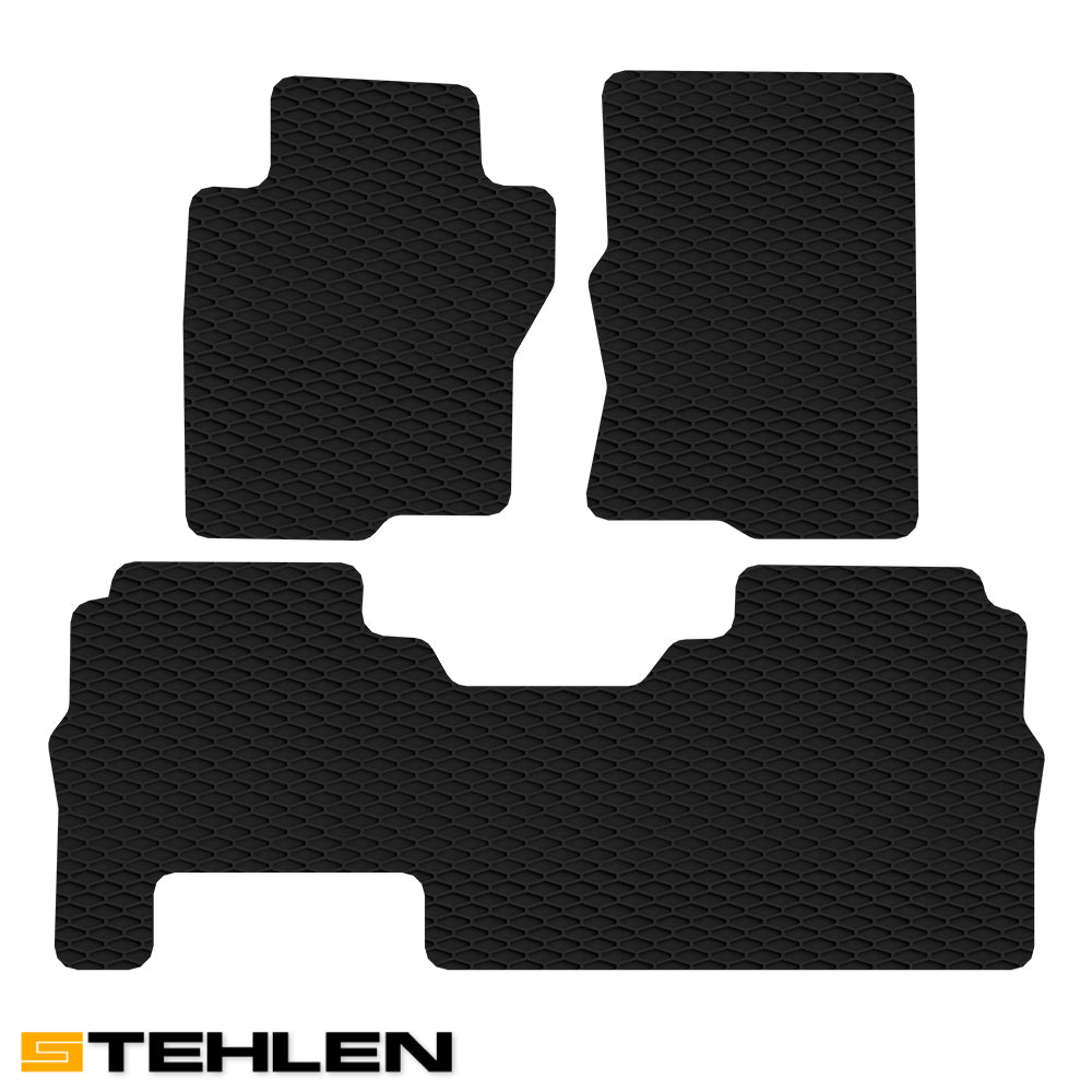 2022-2023 Nissan Frontier King Cab 3PC Rubber Floor Mats - Black