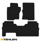 2022-2023 Nissan Frontier King Cab 3PC Rubber Floor Mats - Black