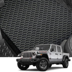 2020-2023 Jeep Gladiator All Weather Rubber Floor Mats 3PC - Black