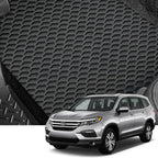 2016-2023 Honda Pilot All Weather Rubber Floor Mats 4PC - Hex Style