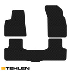 2019-2024 Audi Q8 All Weather Rubber Floor Mats 3PC - Hex Style