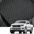 2019-2023 Ford Ranger Crew Cab All Weather Floor Mats 3PC - Black