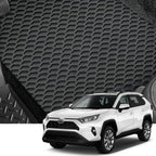2021-2023 Toyota RAV4 Prime Rubber Floor Mats 3PC - Hex Style