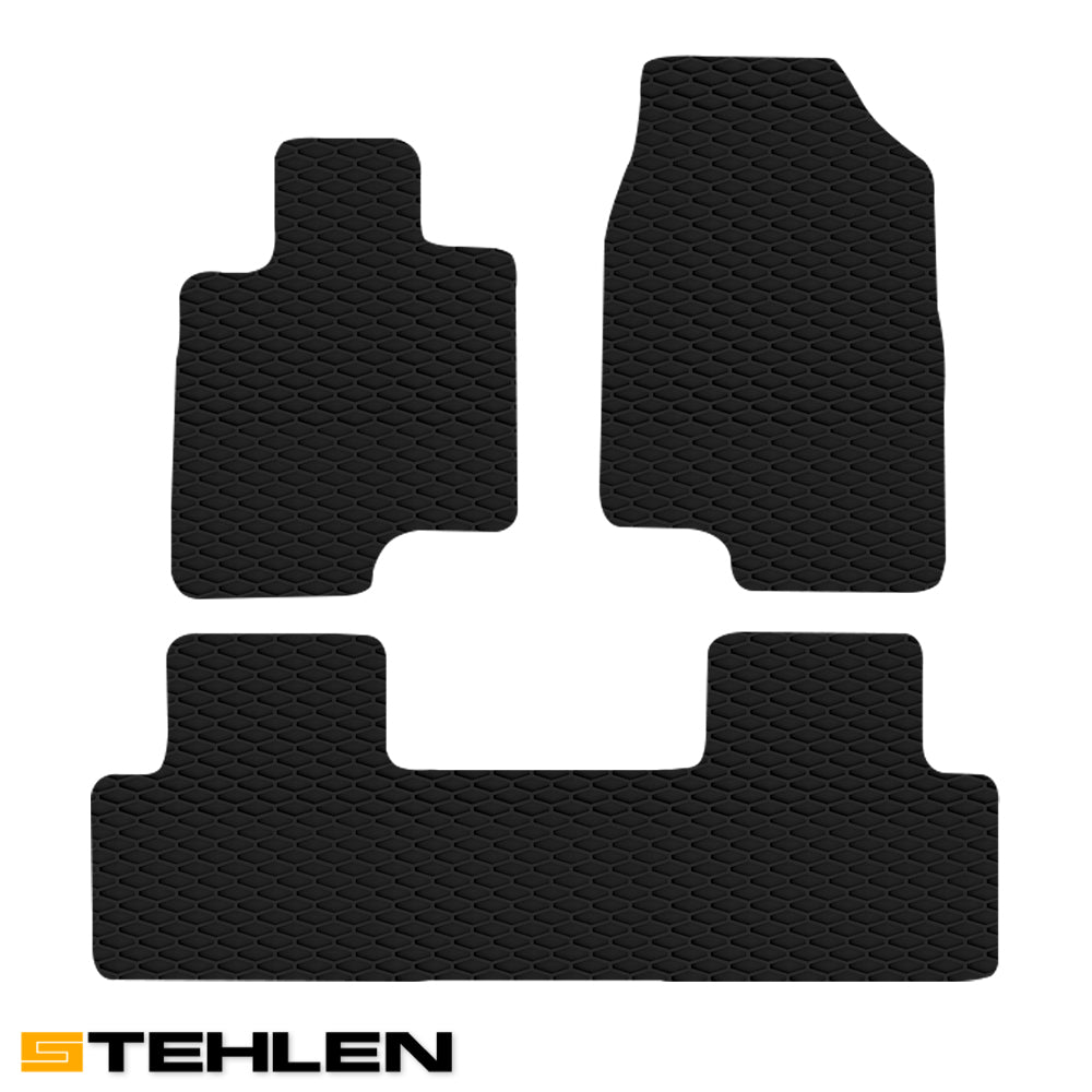 2019-2021 Acura RDX All Weather Rubber Floor Mats 3PC - Black