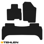 2022-2023 Hyundai Santa Cruz All Weather Rubber Floor Mats 3PC - Black