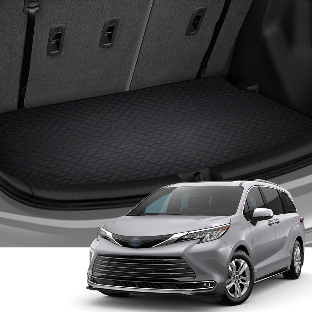 2021-2023 Toyota Sienna Trunk Mat With Spare Tire - HexStyle