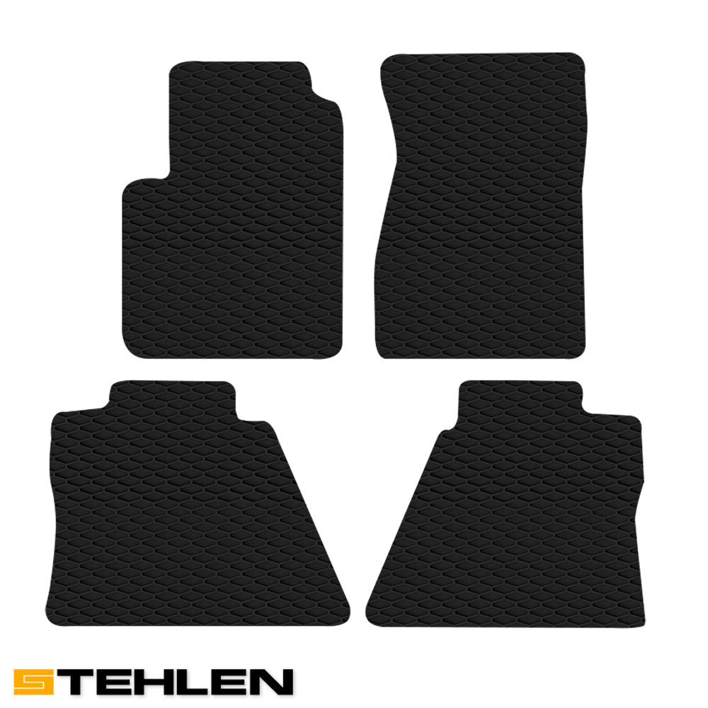2014-2019 Silverado/Sierra Crew Cab Floor Mats 4PC Black Rubber