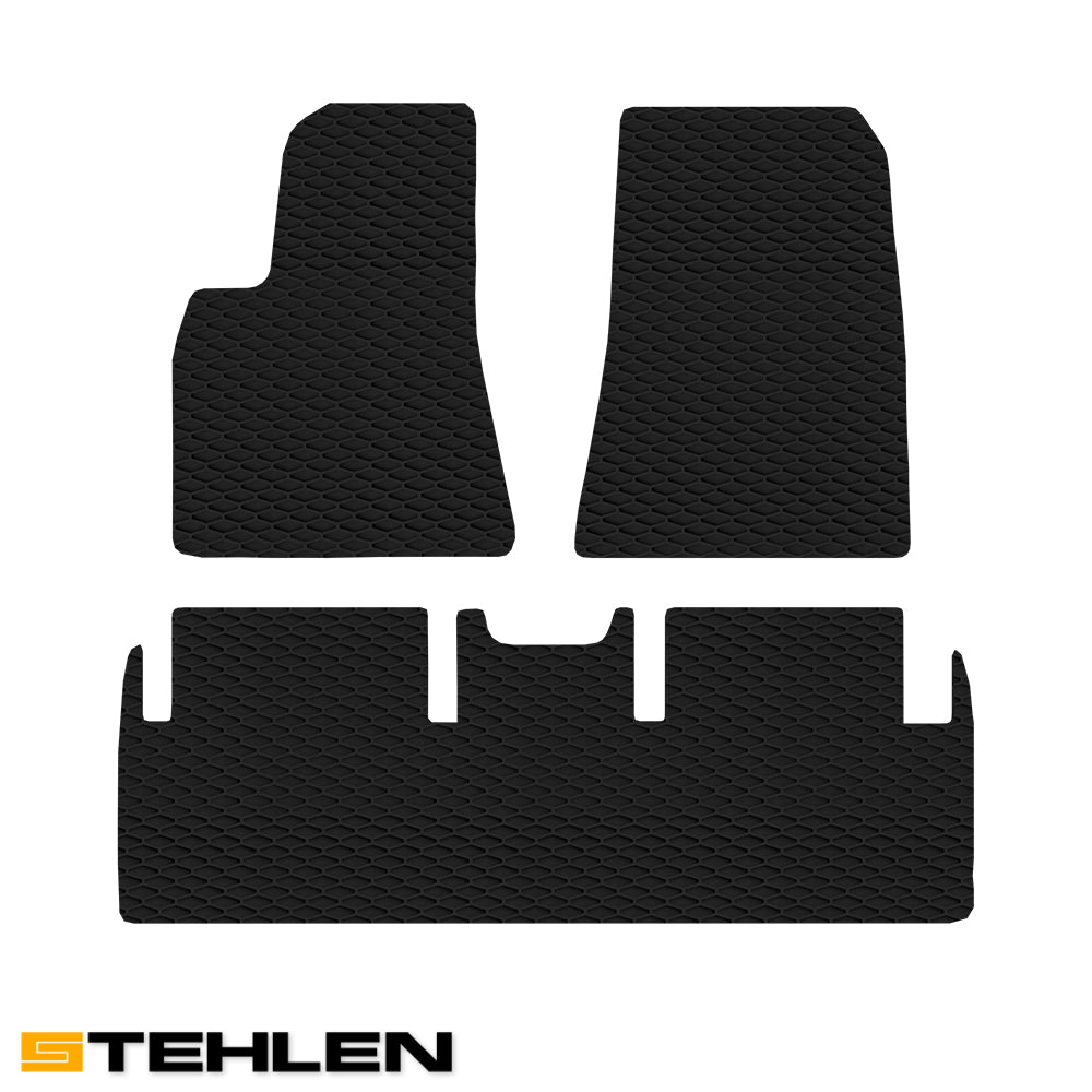 2021-2023 Tesla Model 3 Long Range Custom Rubber Floor Mats 3PC