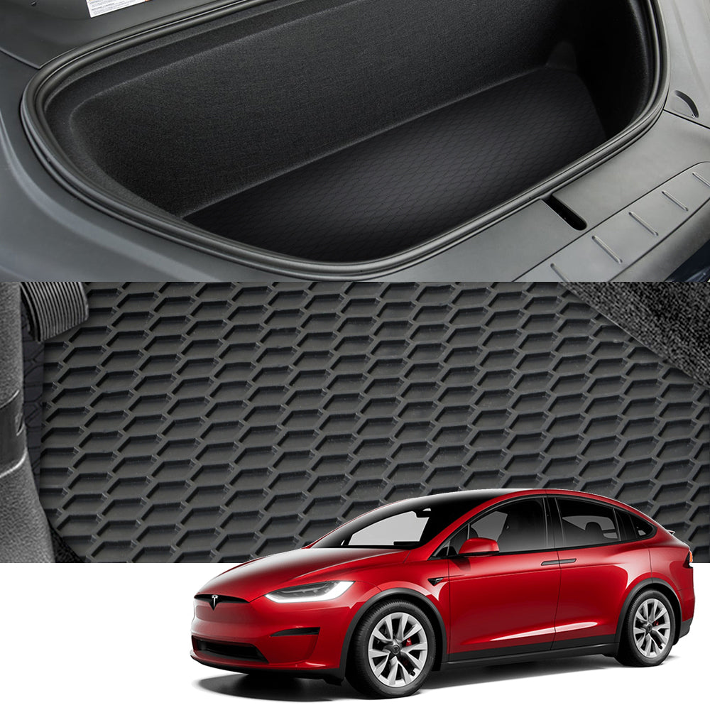 2021-2023 Tesla Model X 5-Seat Floor Mats & Trunk Mats 6PC - HexStyle