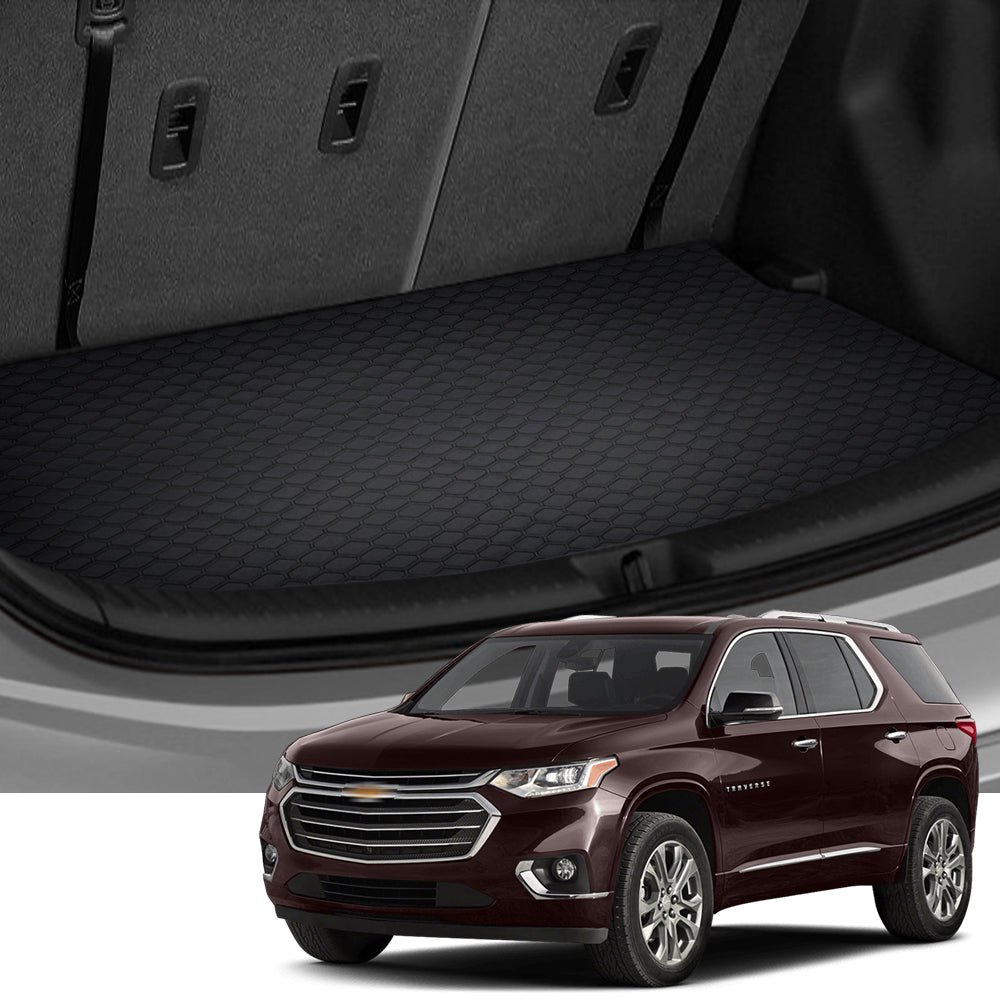 2018-2024 Chevrolet Traverse Rubber Trunk Mat - Hex Style
