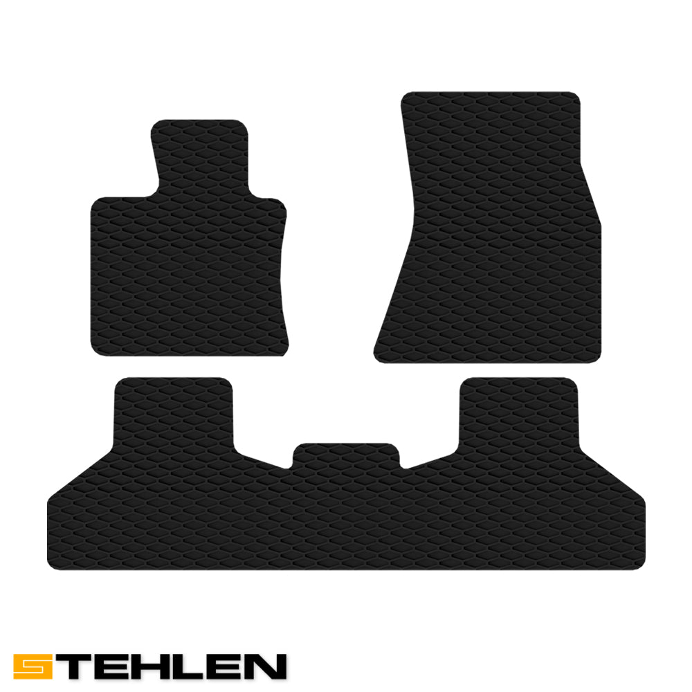 2014-2018 BMW X5 All Weather Rubber Floor Mats 3PC - Hex Style